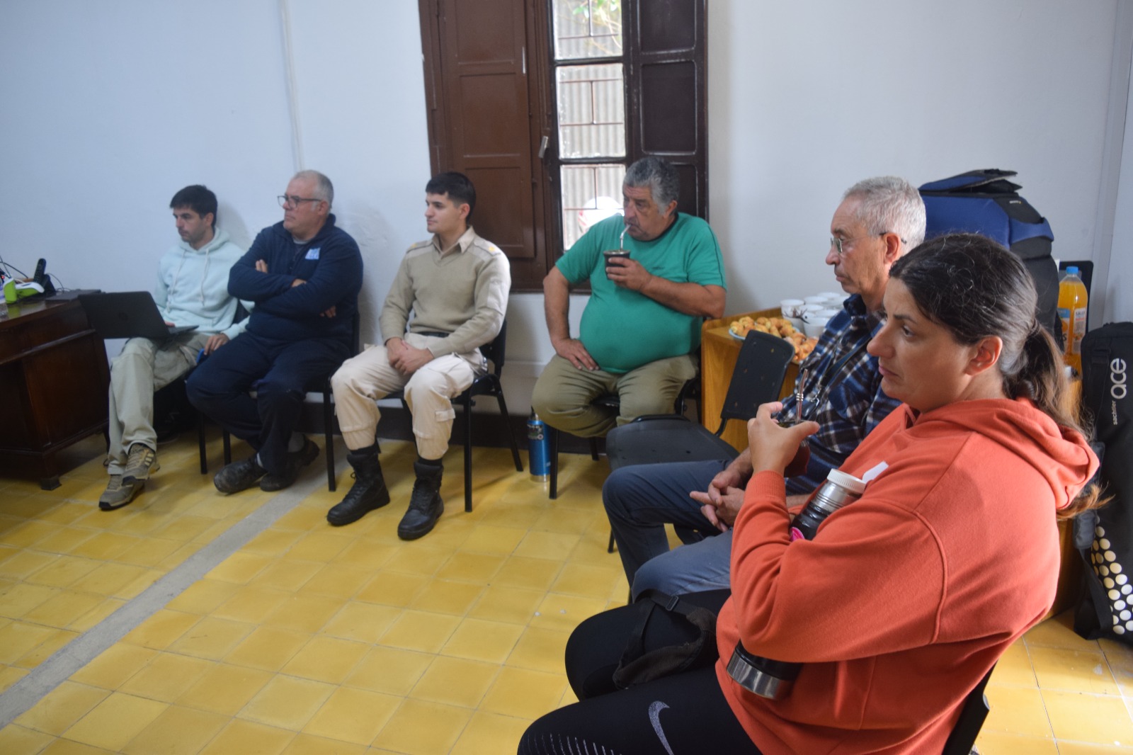 Reunión del CECOED en Aguas Corrientes